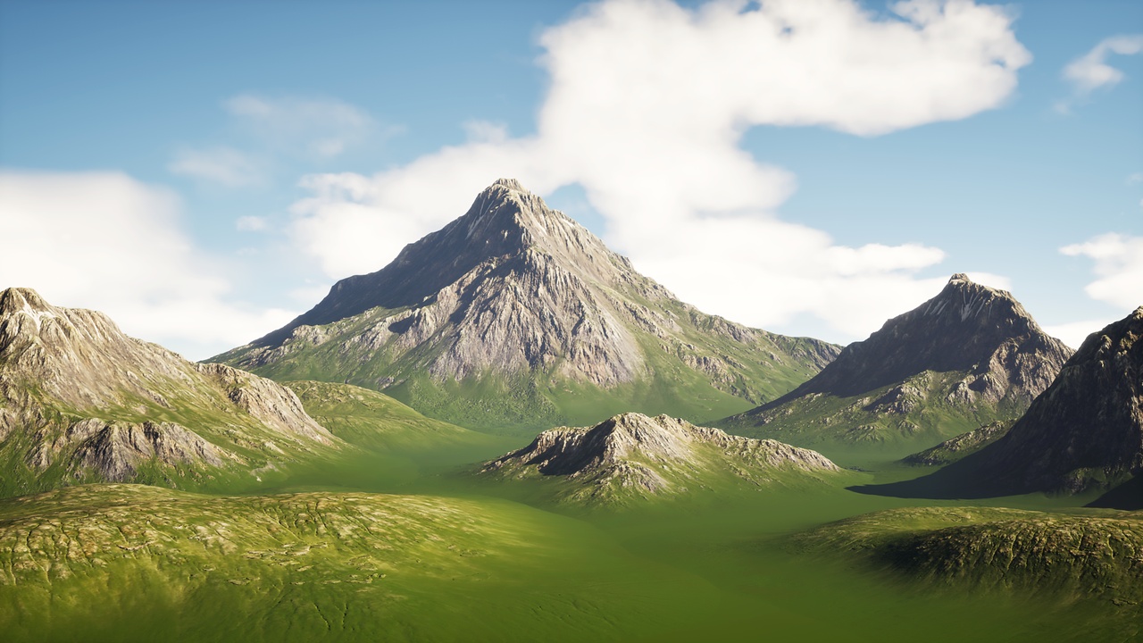 Media 1 for listing Grass and Rock Mountains | Pack