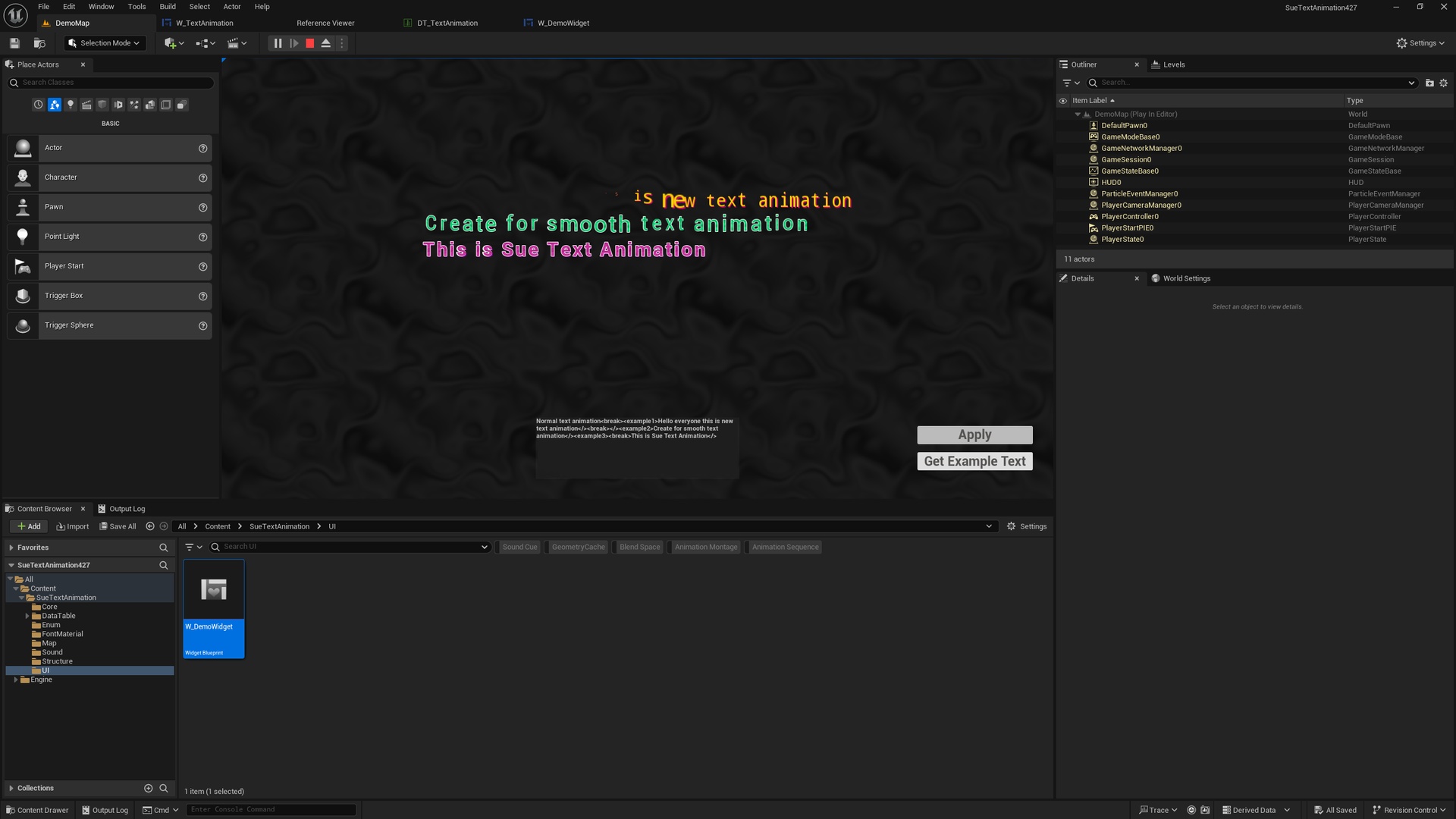 Media 1 for listing Sue Text Animation