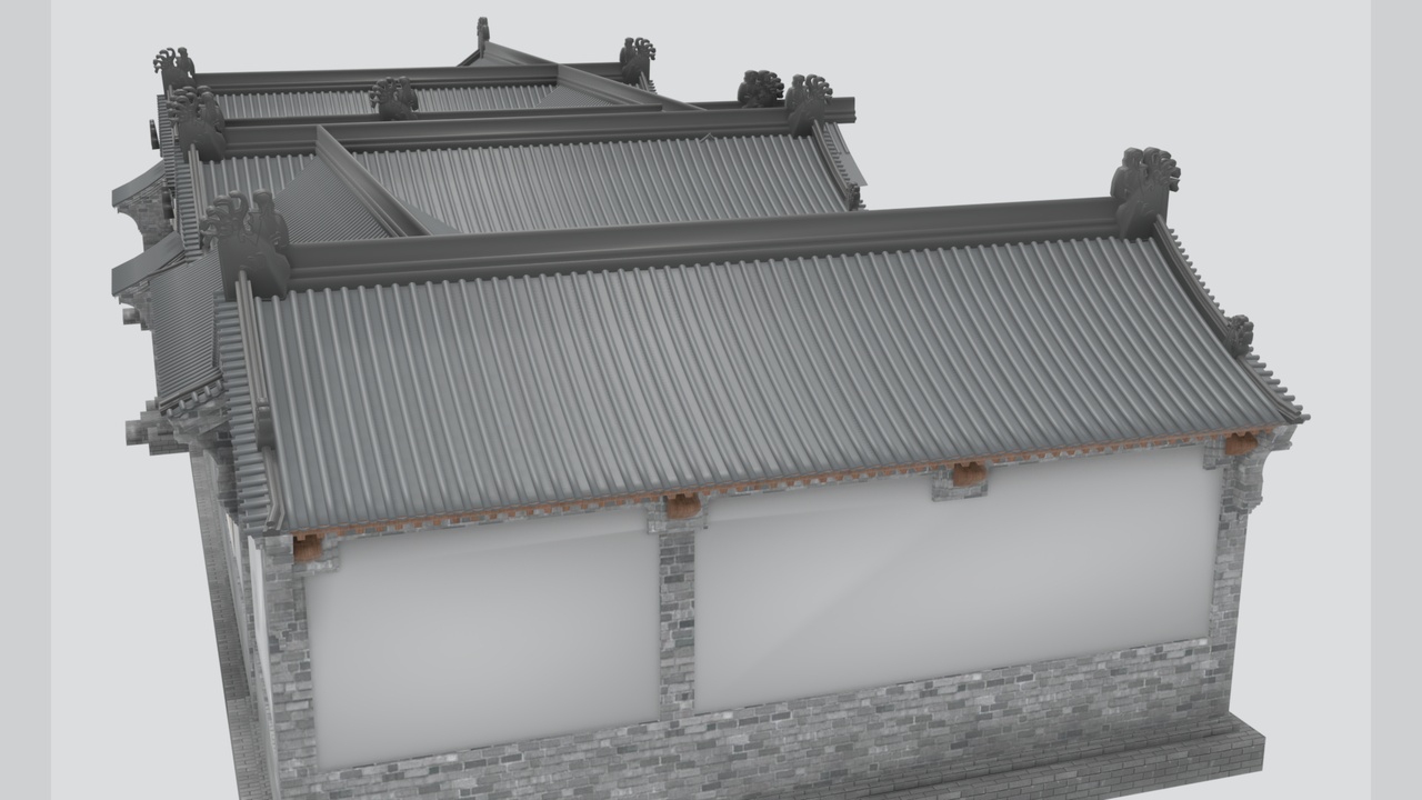 Media 1 for listing Traditional Chinese Ancient Architecture Complex Scene