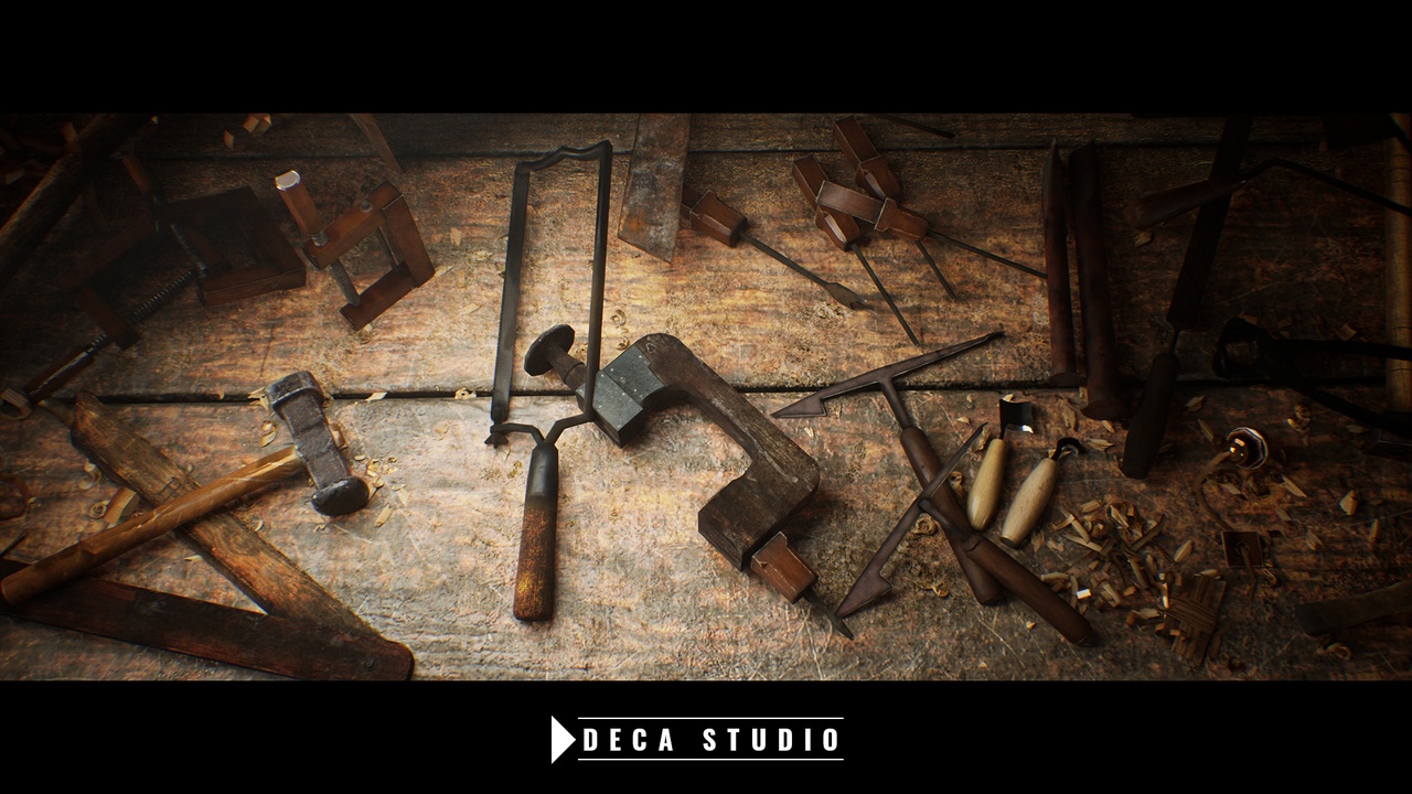 Media 1 for listing Medieval Carpenter Tools