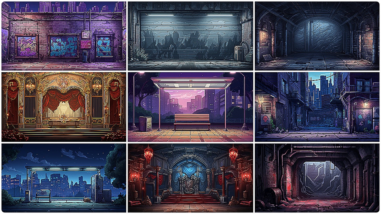 Media 1 for listing BACKGROUND - Pixel Urban Street 2