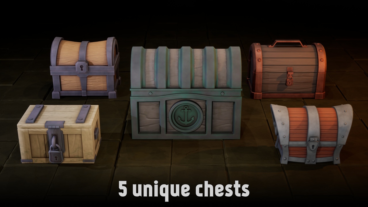 Media 1 for listing Stylized Chests Light