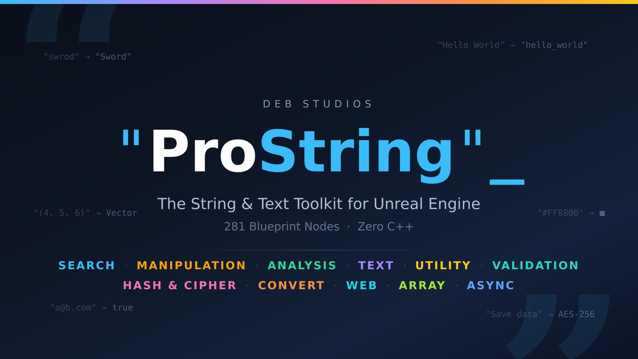 Media 1 for listing Pro String — 281 String & Text Nodes