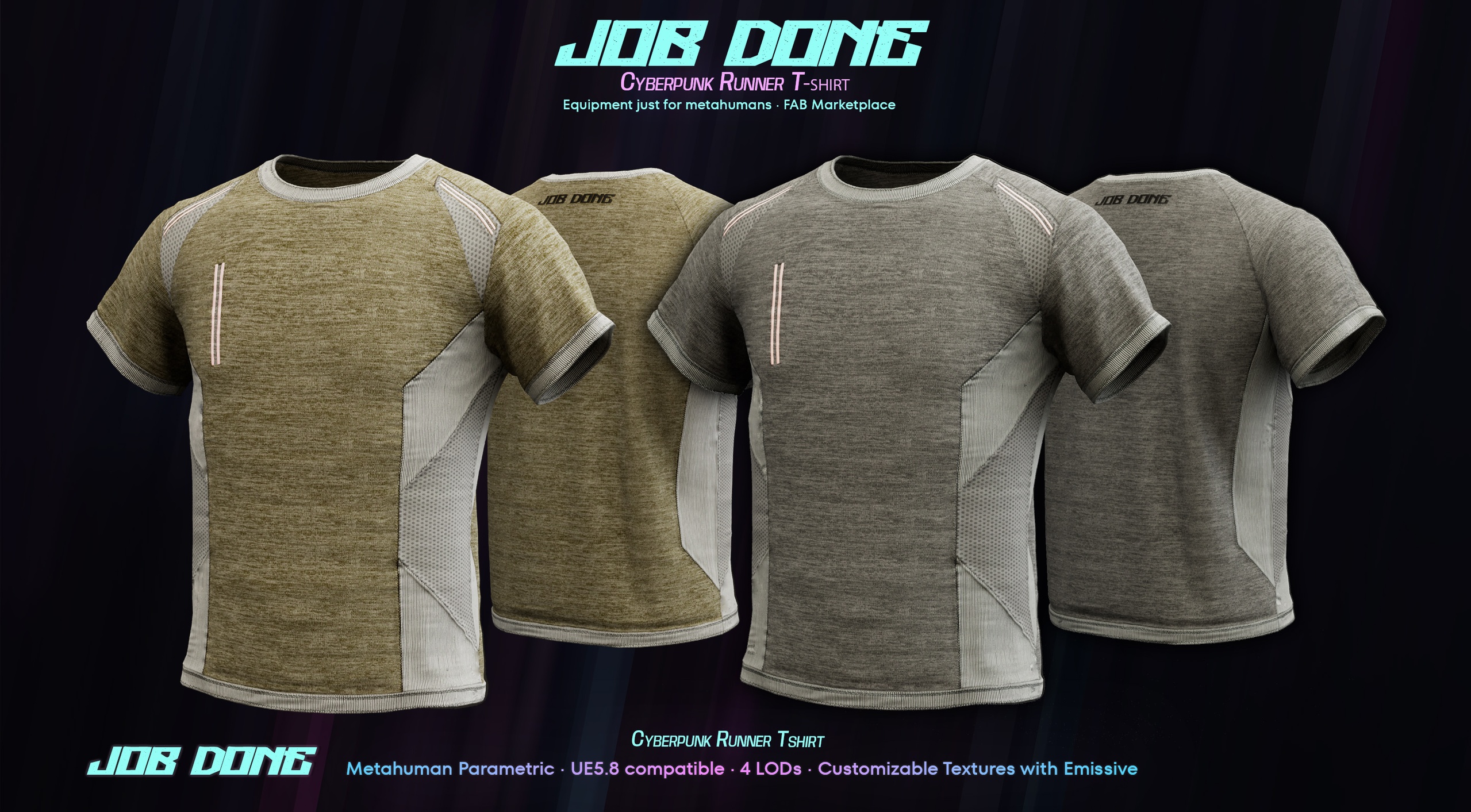 Media 1 for listing Cyberpunk Runner T-shirt