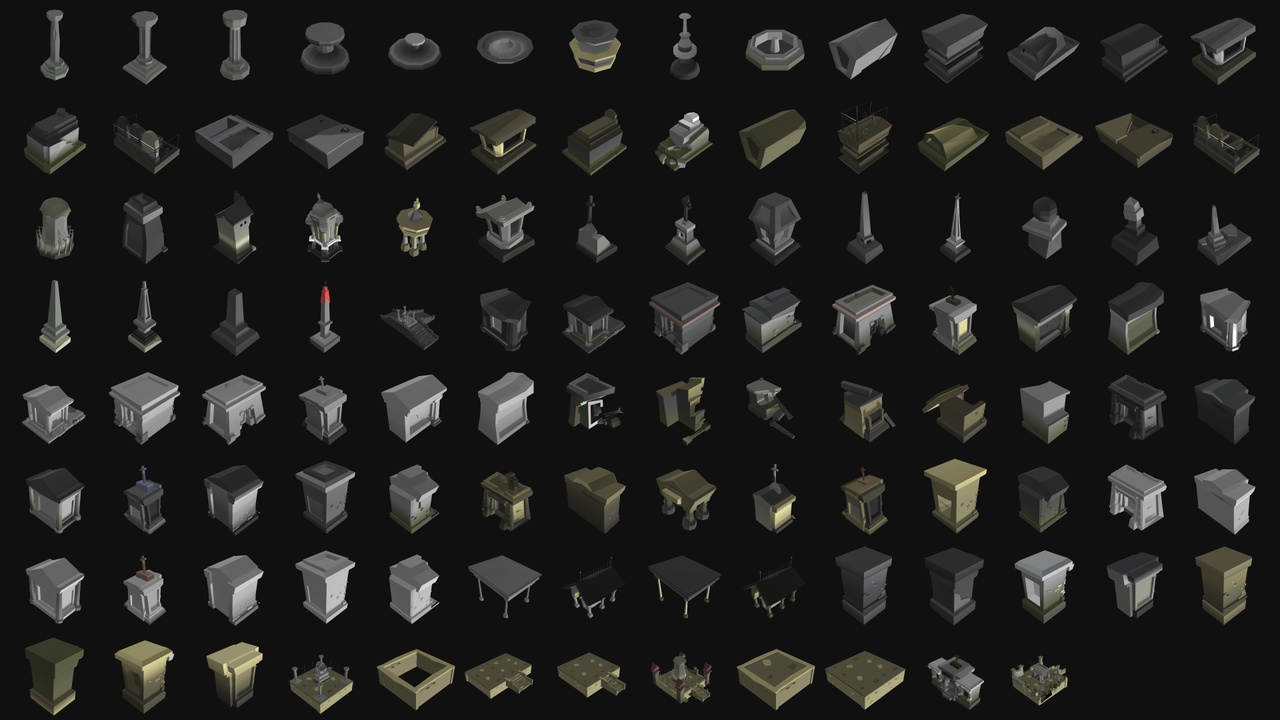 Media 1 for listing Gravefield Cemetery Kit - PRO - NecroPOLY