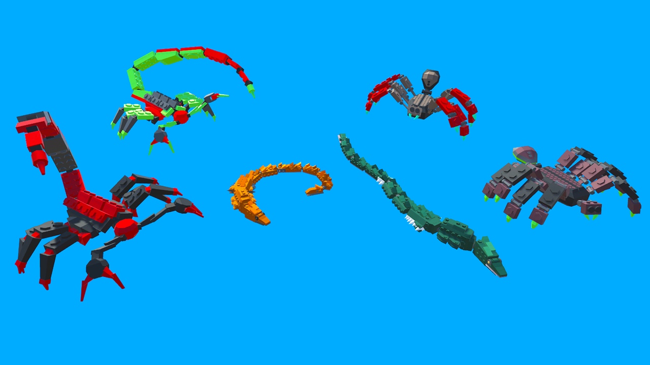 Media 1 for listing Brick Toy 3D Low Poly Animals