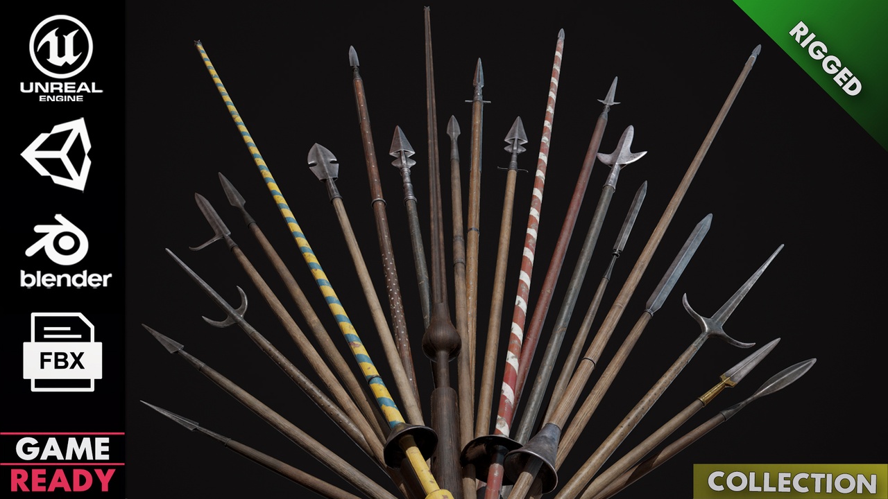 商品 Medieval Weapon - Polearm I 的媒体 1
