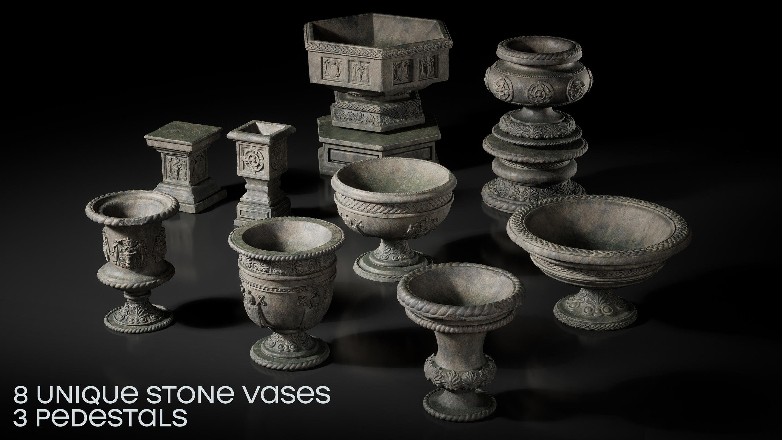 Media 1 for listing Stone Vases - Ultimate Bundle
