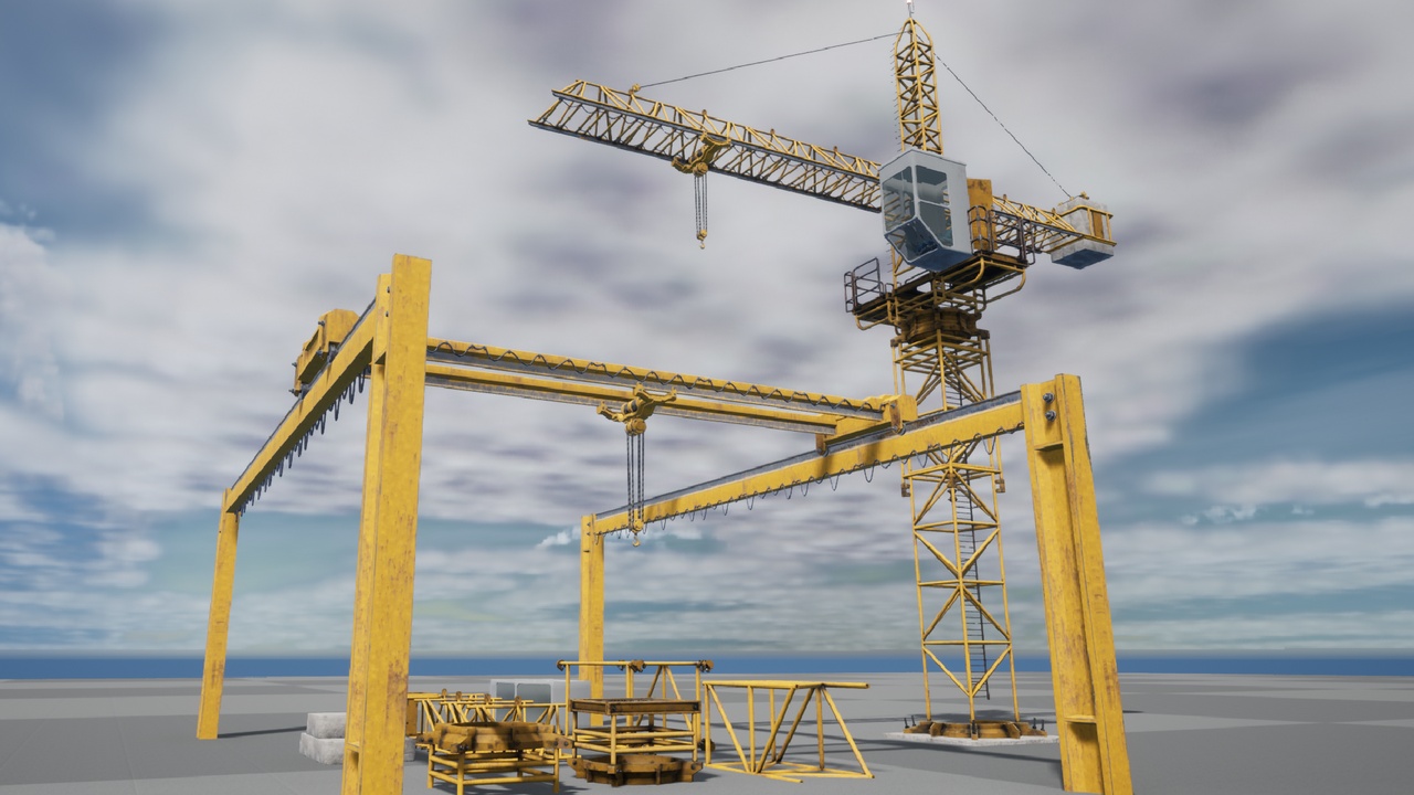 Média 1 pour l'article Industrial tower and horizontal crane