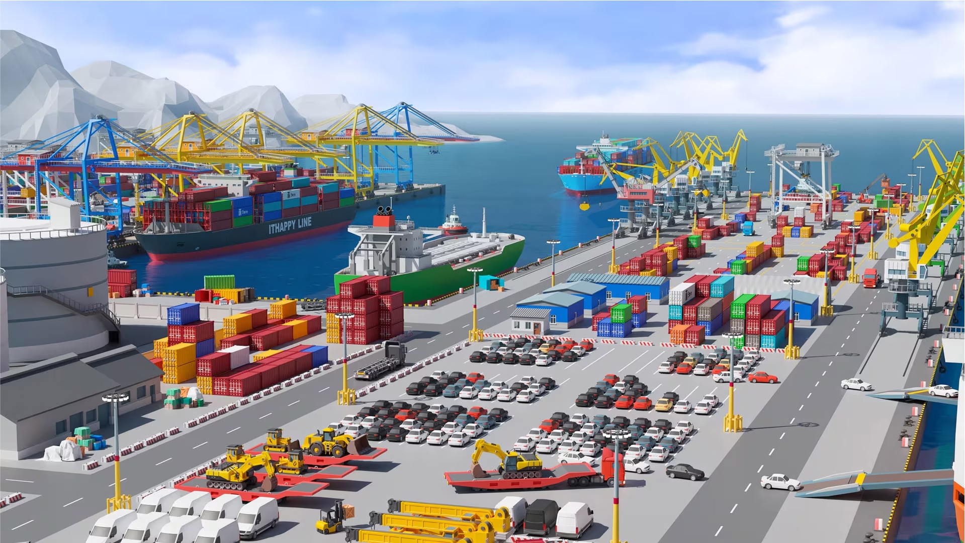 商品 Port - Low Poly 3D Models Pack 的媒体 1