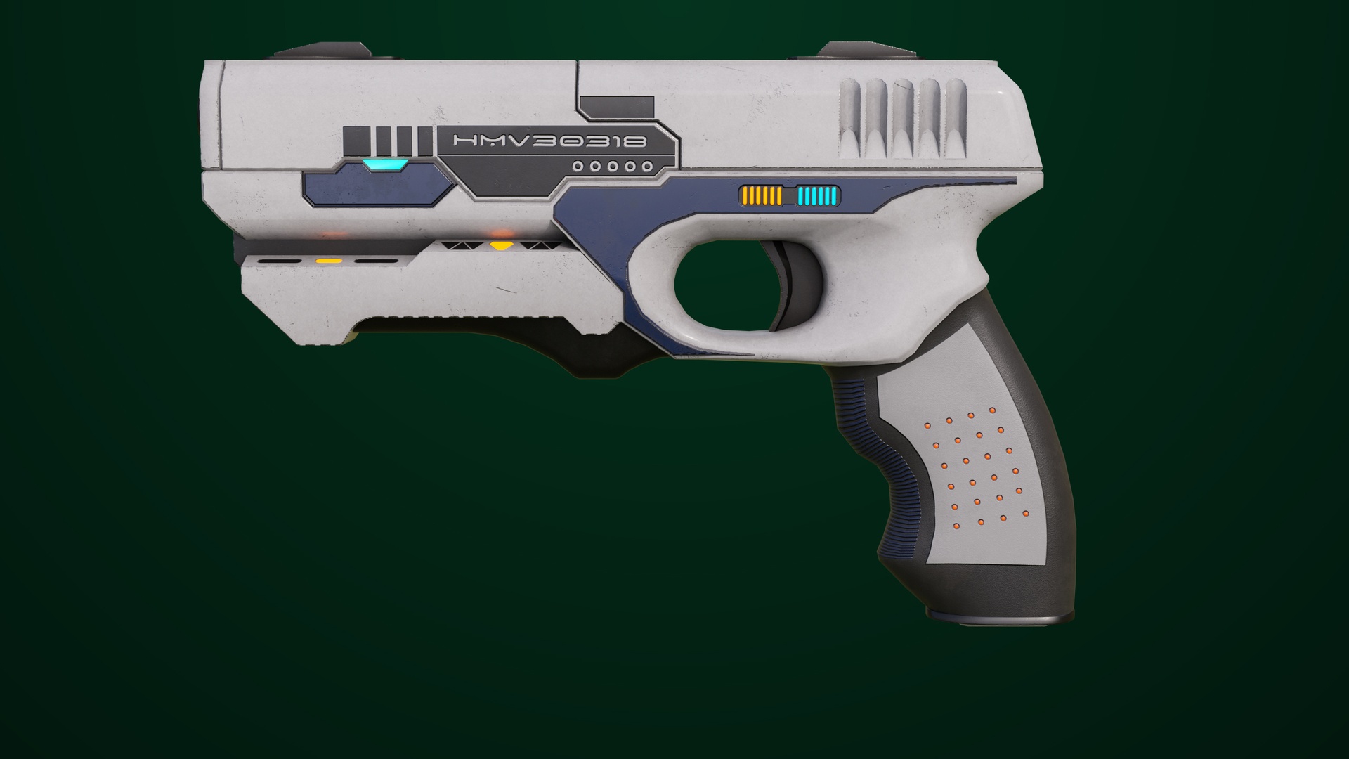 Media 1 for listing Sci-Fi Pistol 01 All PBR Unity UE Textures