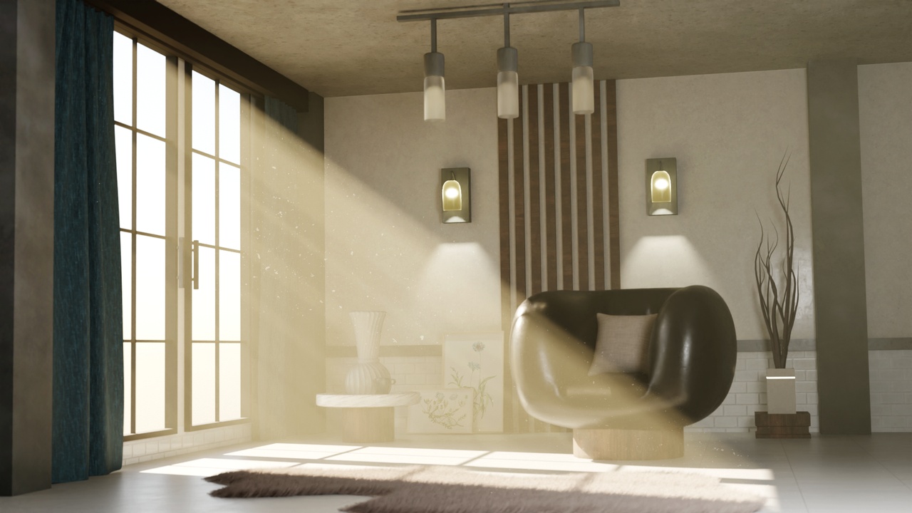 Media 1 for listing COZY GOLDEN HOUR ROOM 3D