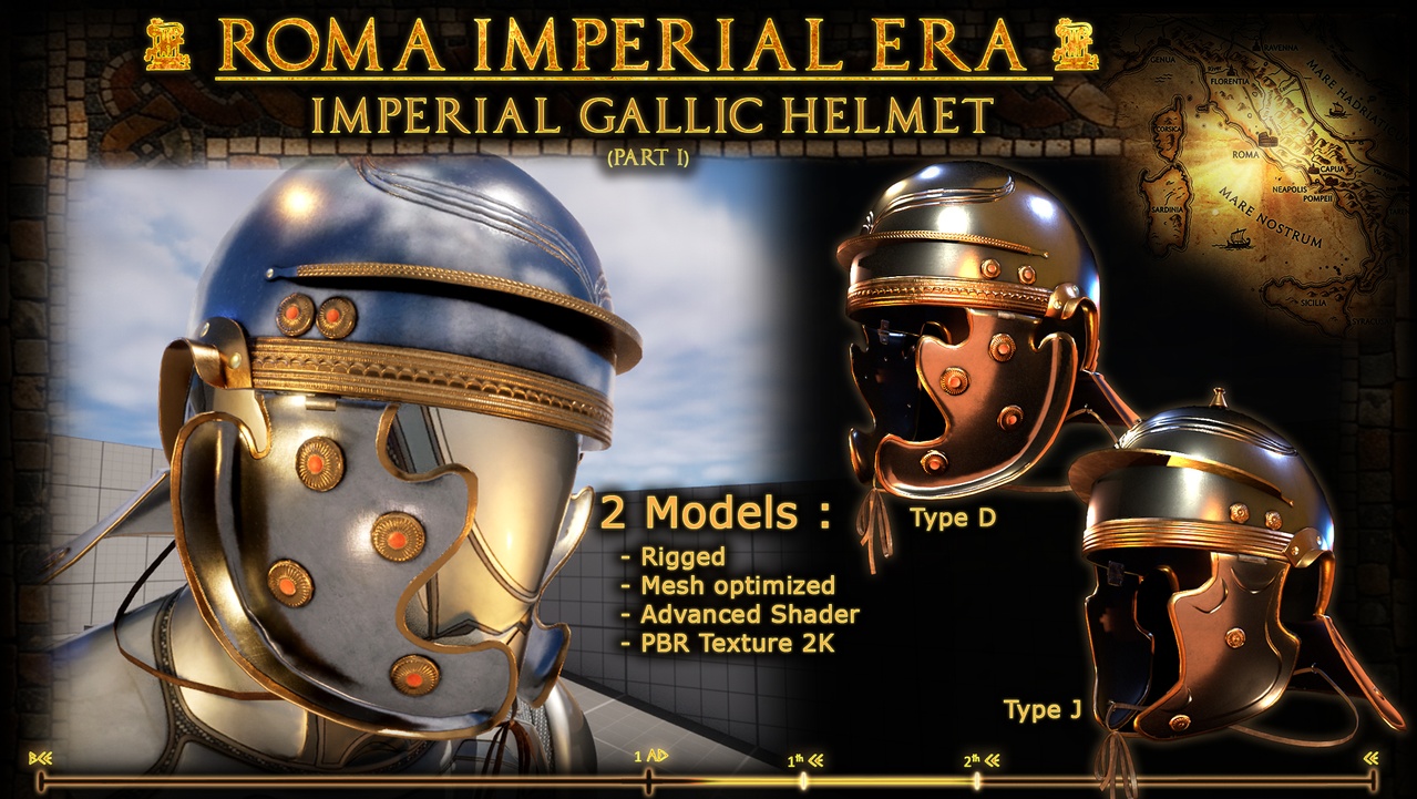 Media 1 for listing Roman Empire : Imperial Gallic Helmet (part 1)