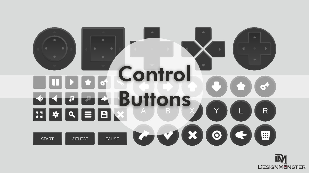 الوسائط 1 للقائمة Control Buttons Pack