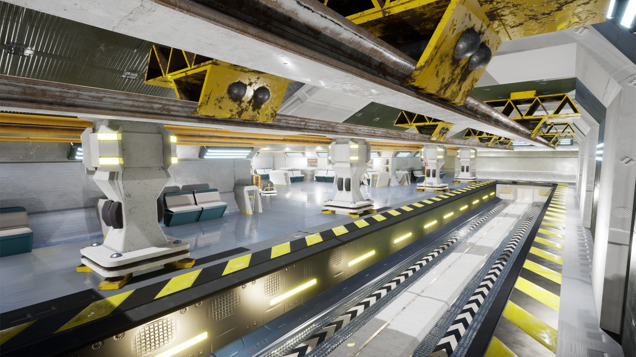 Media 1 for listing Scifi Metro Station and Metro Train Modular Pack