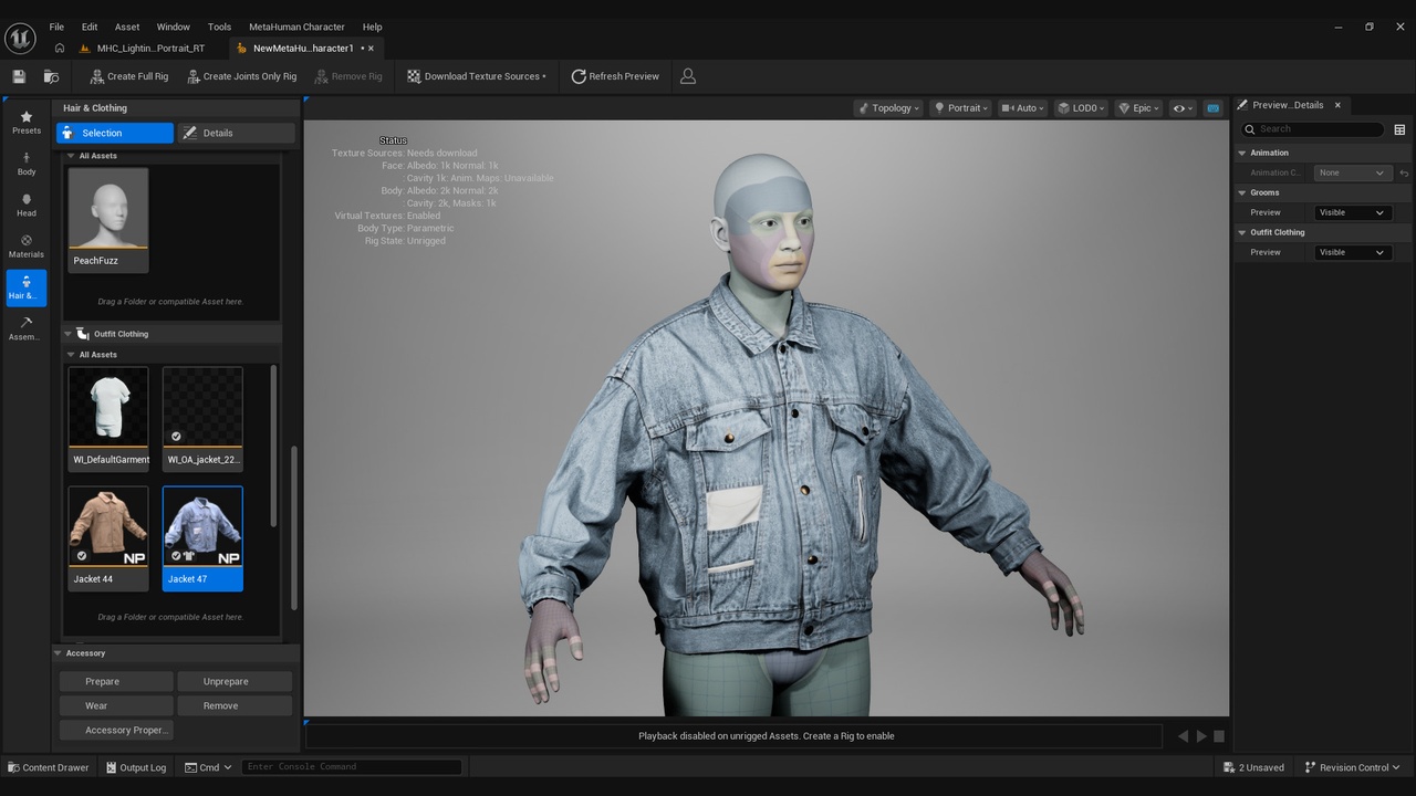 Media 1 for listing Jacket for Metahuman 47 - MHPKG