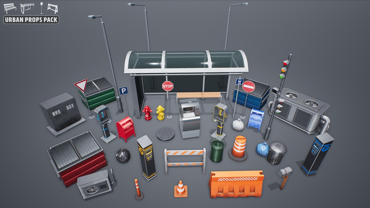 Media 1 for listing Urban Props Pack