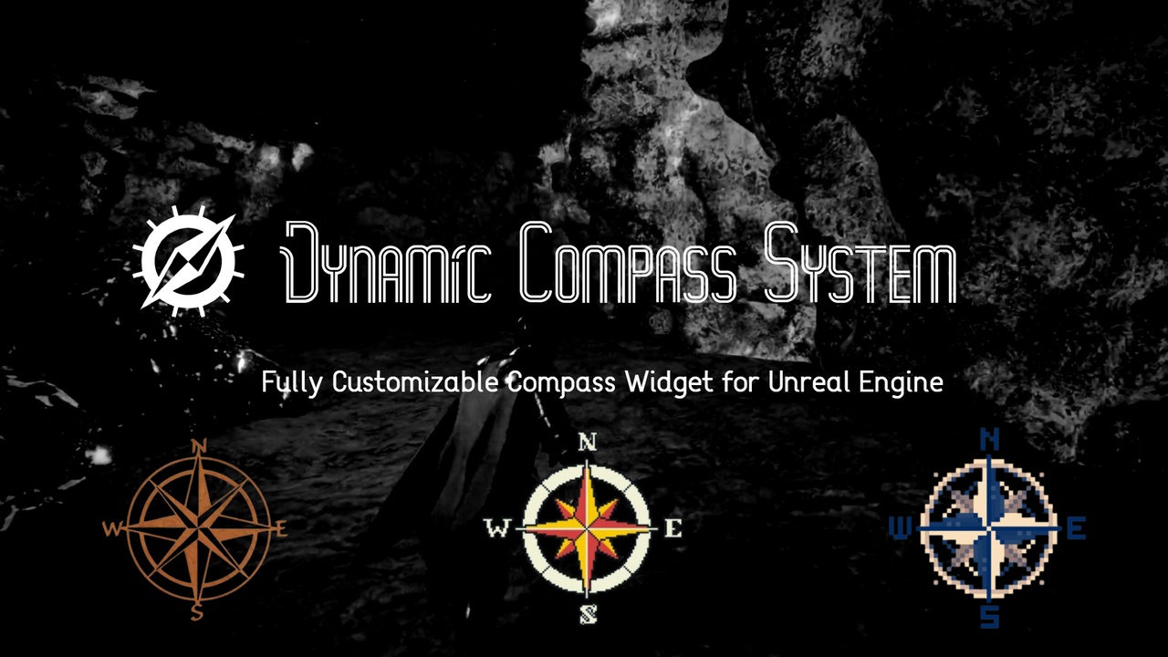 Media 1 for listing Compass: Dynamic In-Game Circular Compass for Multiplayer & Single-Player UE5