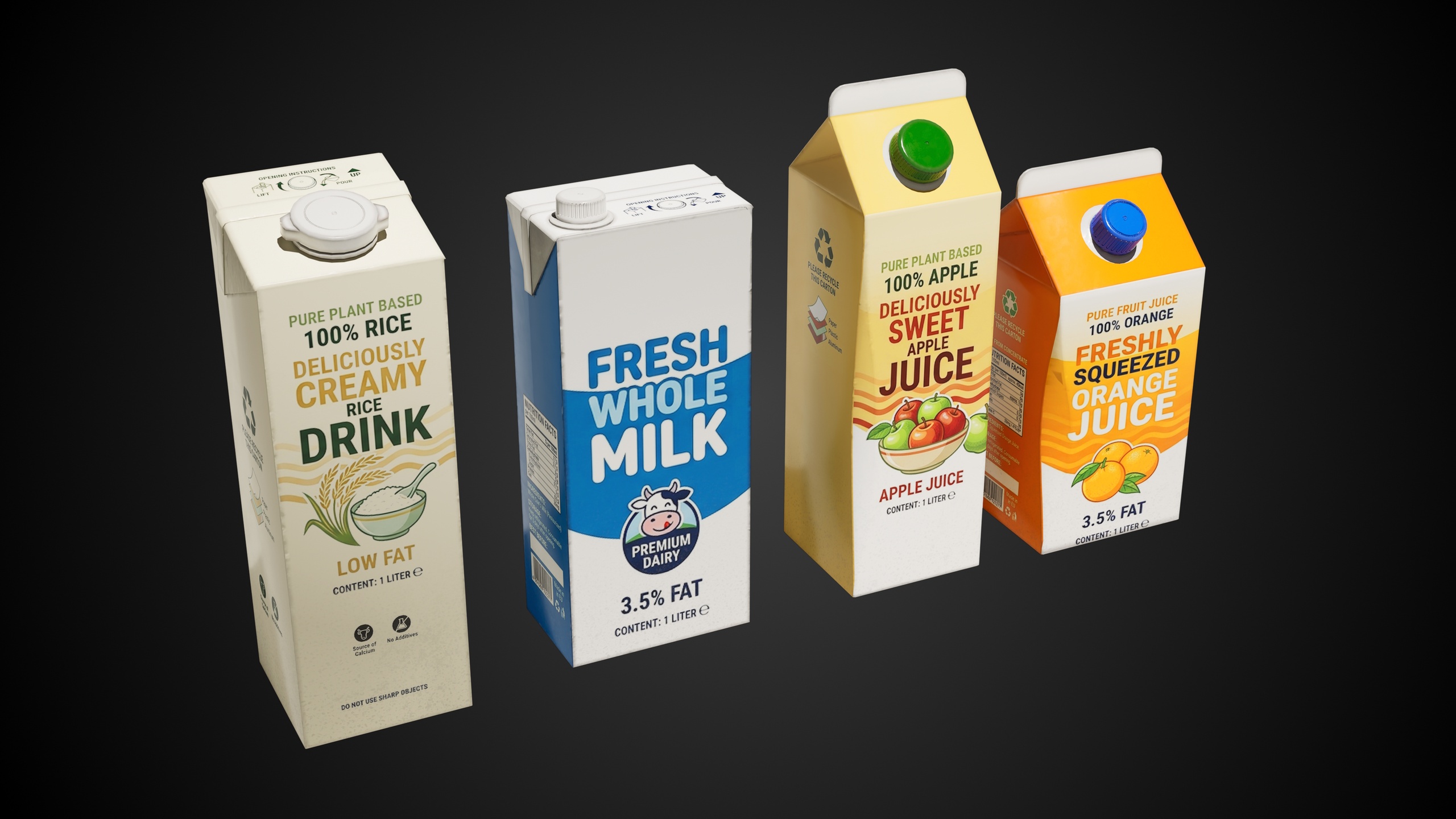 Media 1 for listing Beverage Carton Box Pack Props
