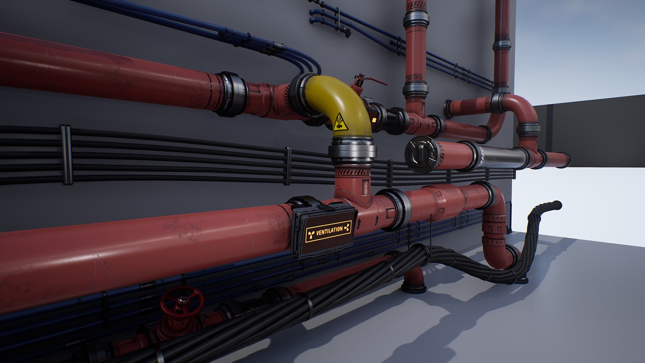 Media 1 for listing Sci-Fi Pipes And Cables