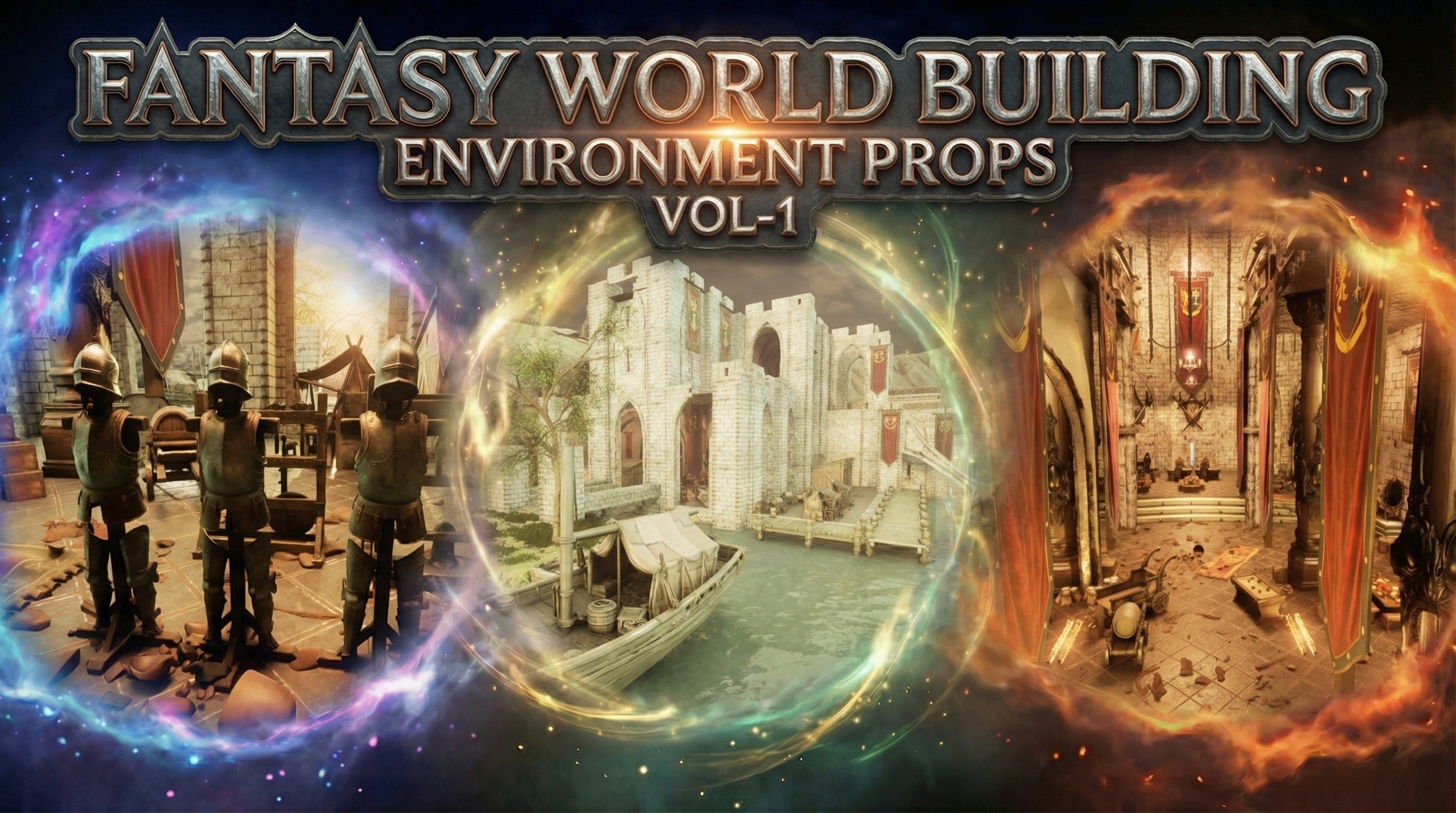 Média 1 pour l'article Fantasy World Building Environment Props Vol-1