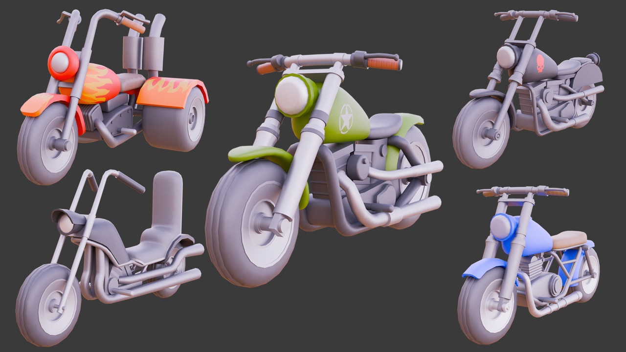 Media 1 for listing Stylized Motorcycles by AKE