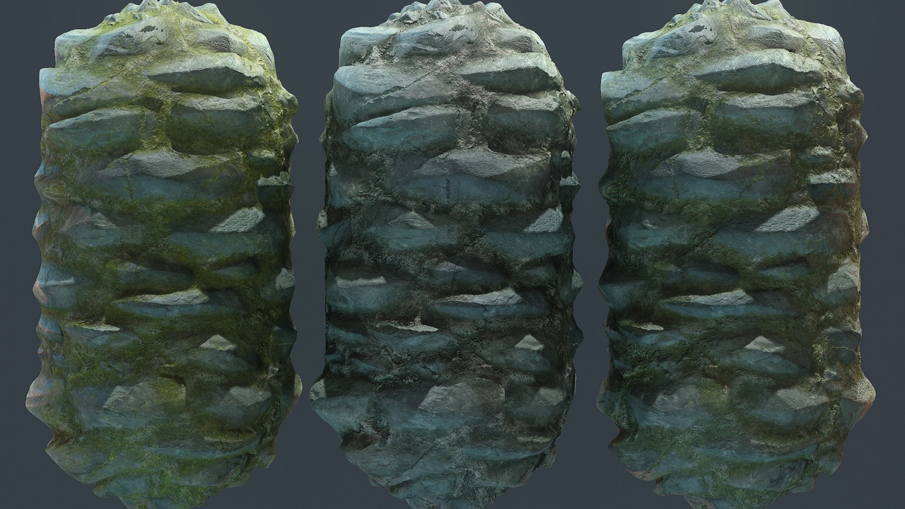 Média 1 pour l'article Stone Wall PBR Materials VOL.11.1