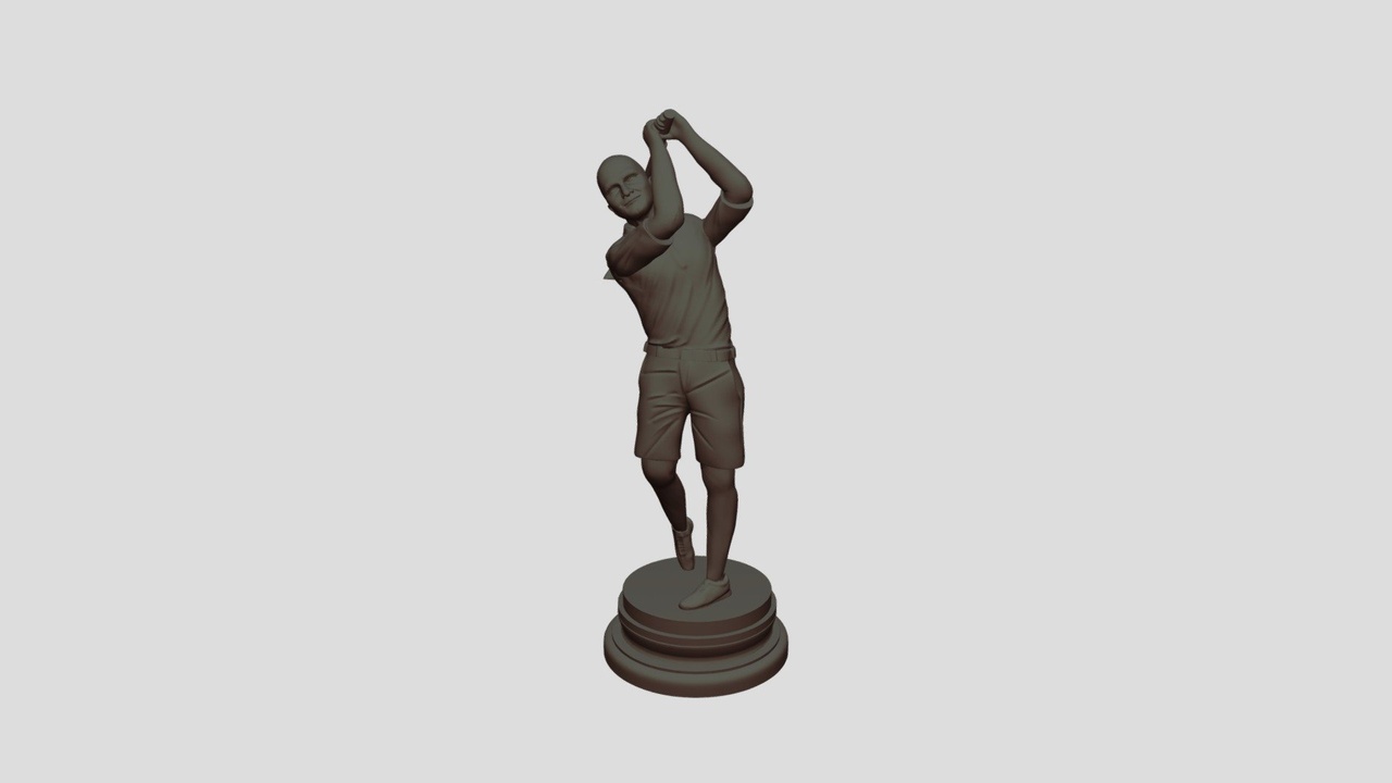 Media 1 for listing Golfer Man Statue