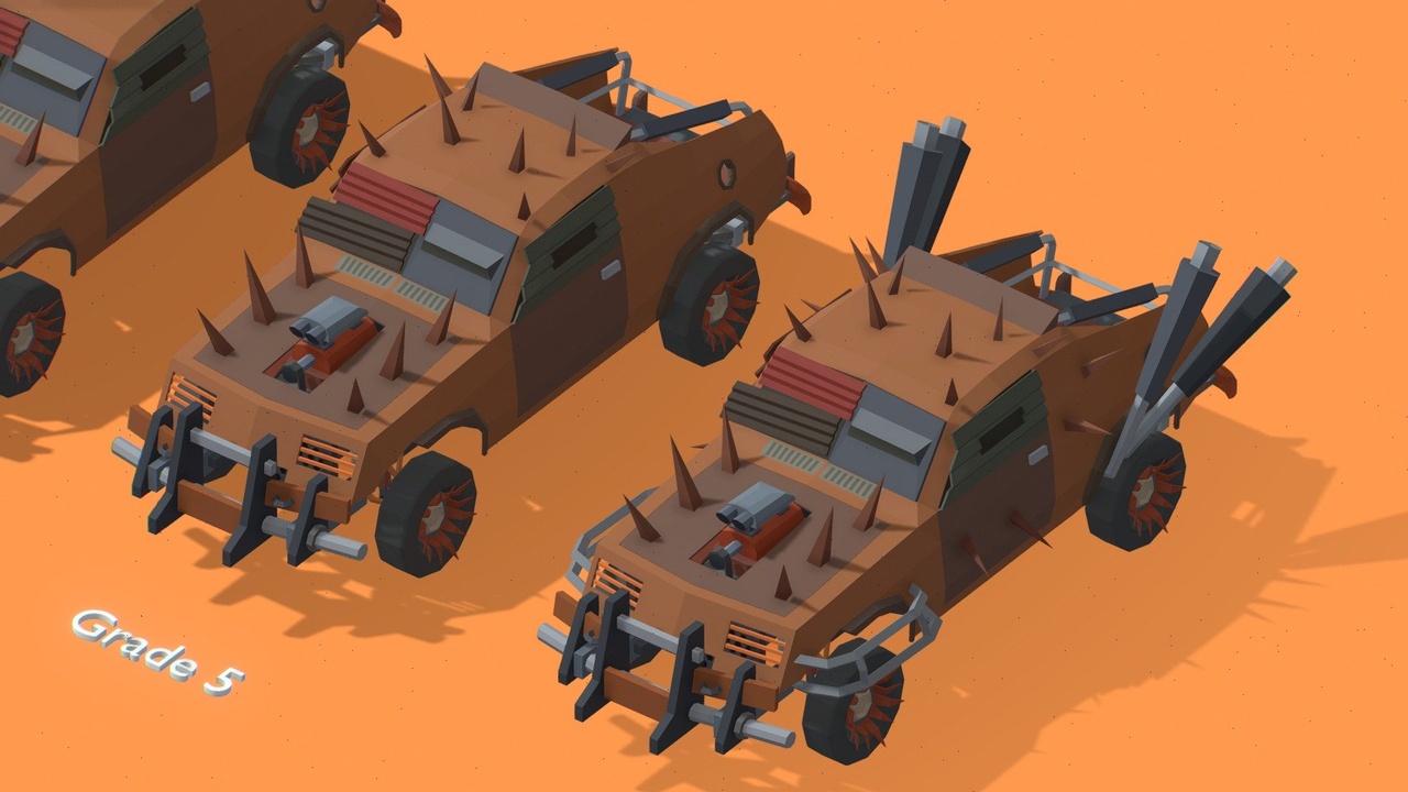 Media 1 for listing Lowpoly Raiders' Car 6 Grades