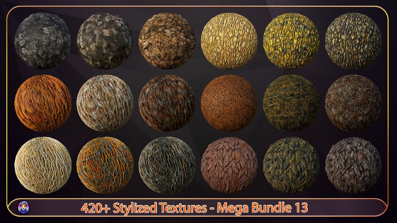 Multimedia 1 para anuncio 420 Stylized Textures - Mega Bundle 13