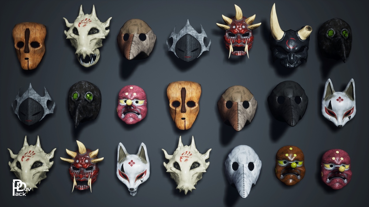 出品Masks Props / 10 Assetsのメディア1