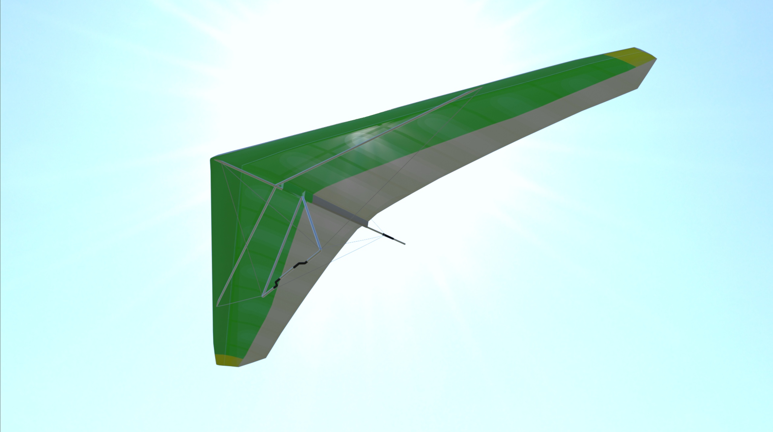 Media 1 for listing Hang Glider 3D Model- 4K PBR