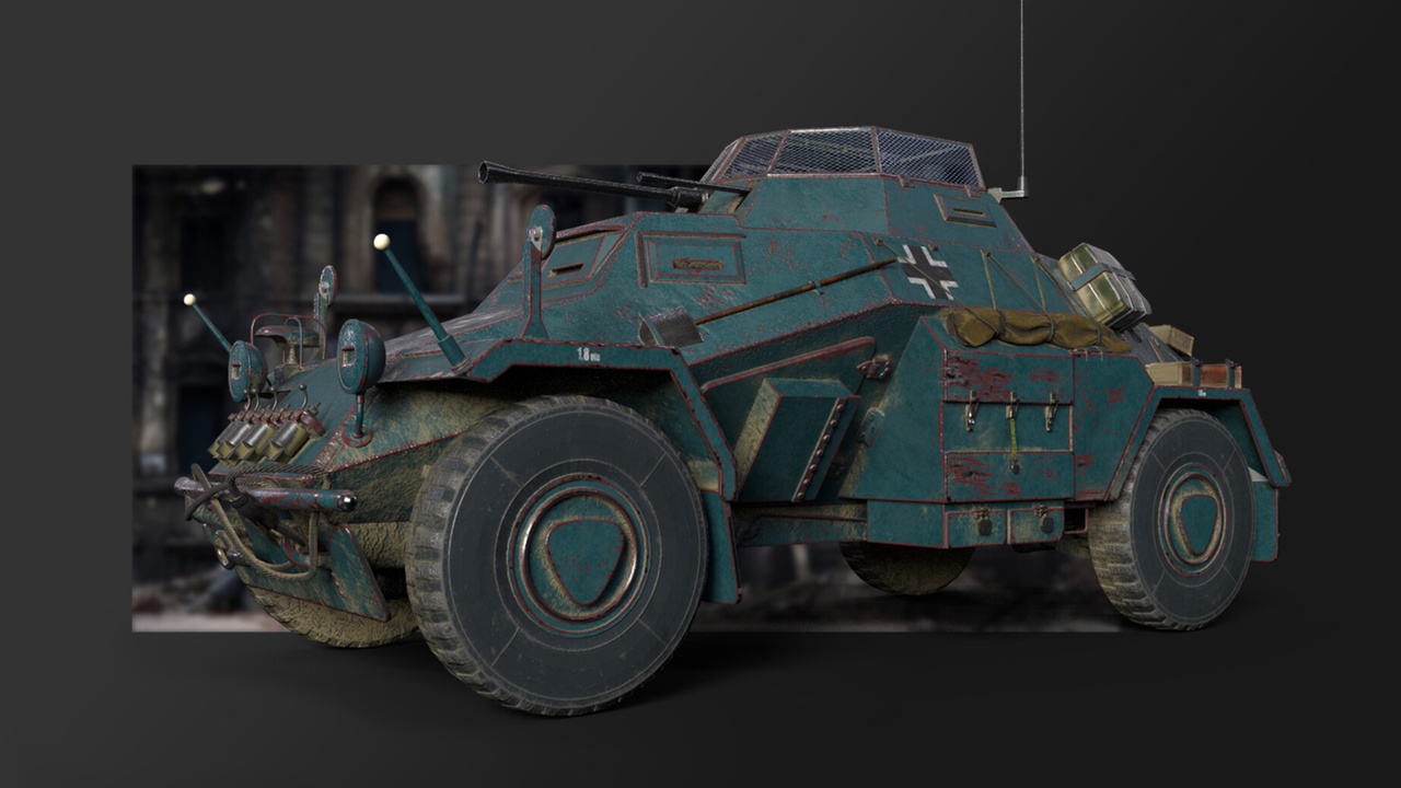 Media 1 for listing German technology (Sd. Kfz. 222) Tank
