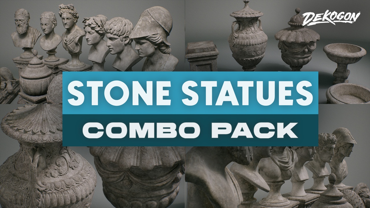 Media 1 for listing Stone Sculptures COMBO PROP PACK (VOL 1-2)