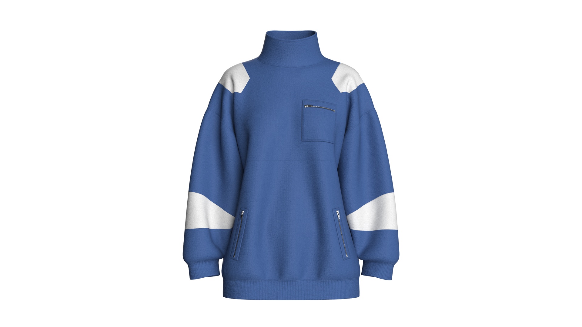 Media 1 for listing Girls Two - Tone Drop Shoulder Sweatshirt | High Poly