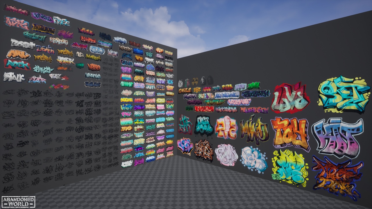 Media 1 for listing Graffiti Pack Decals 5 in 1