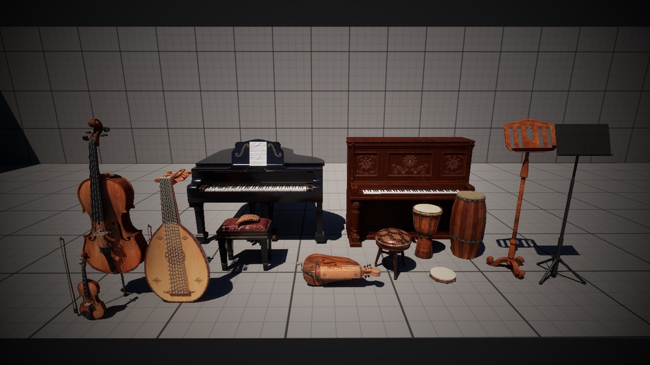 Media 1 for listing Musical Instrument Asset Pack