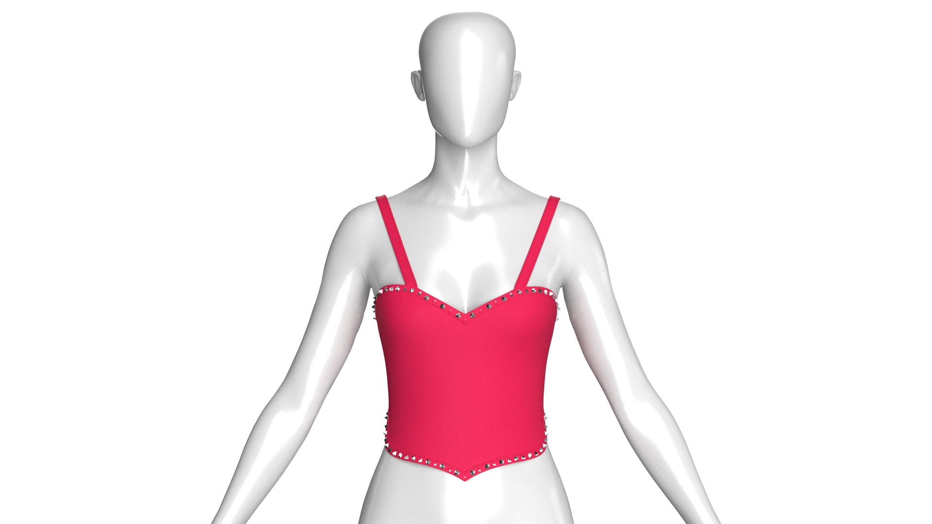 Media 1 for listing Girls Metallic V-Hem Top | High Poly