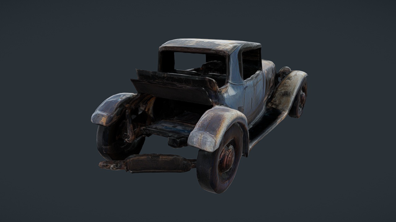 Media 1 for listing 1920s Crashed Car 004