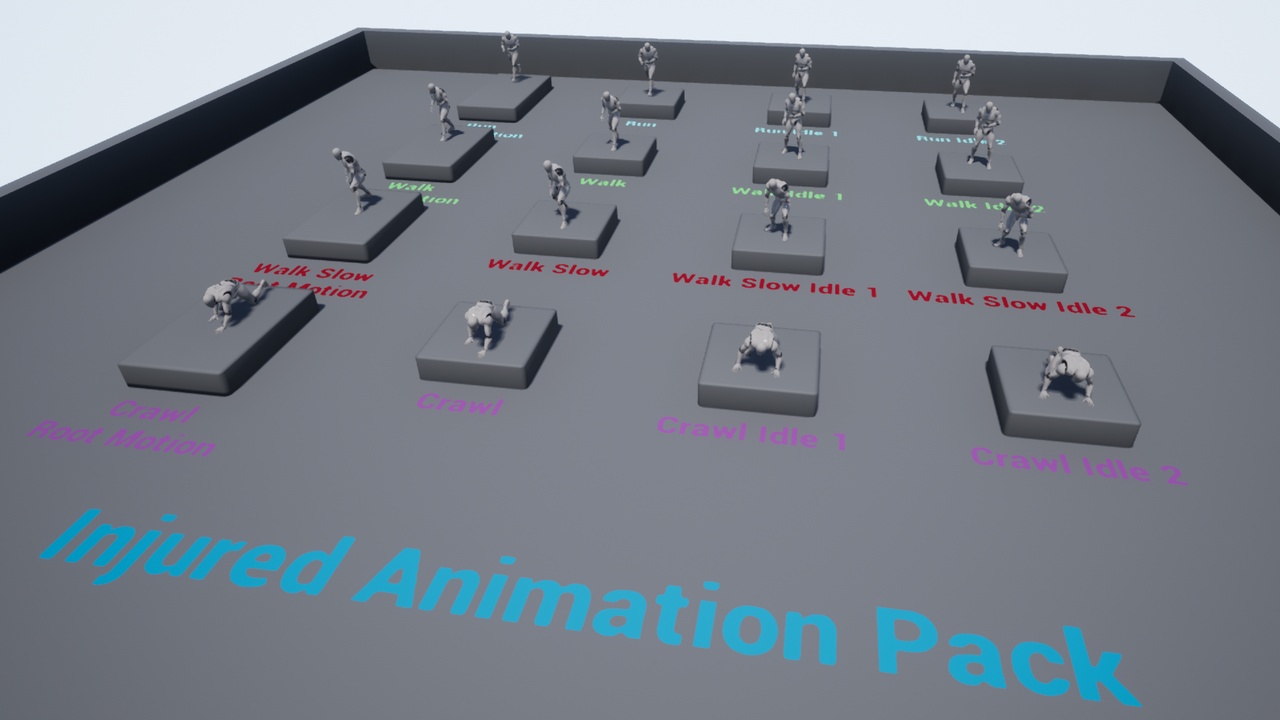 Media 1 for listing Injured Animation Pack