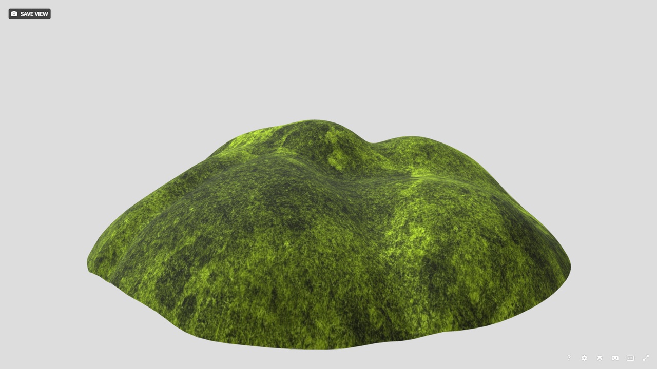 Media 1 for listing Moss Micro-Terrain 3D AssetKit PBR Low-poly 3D model
