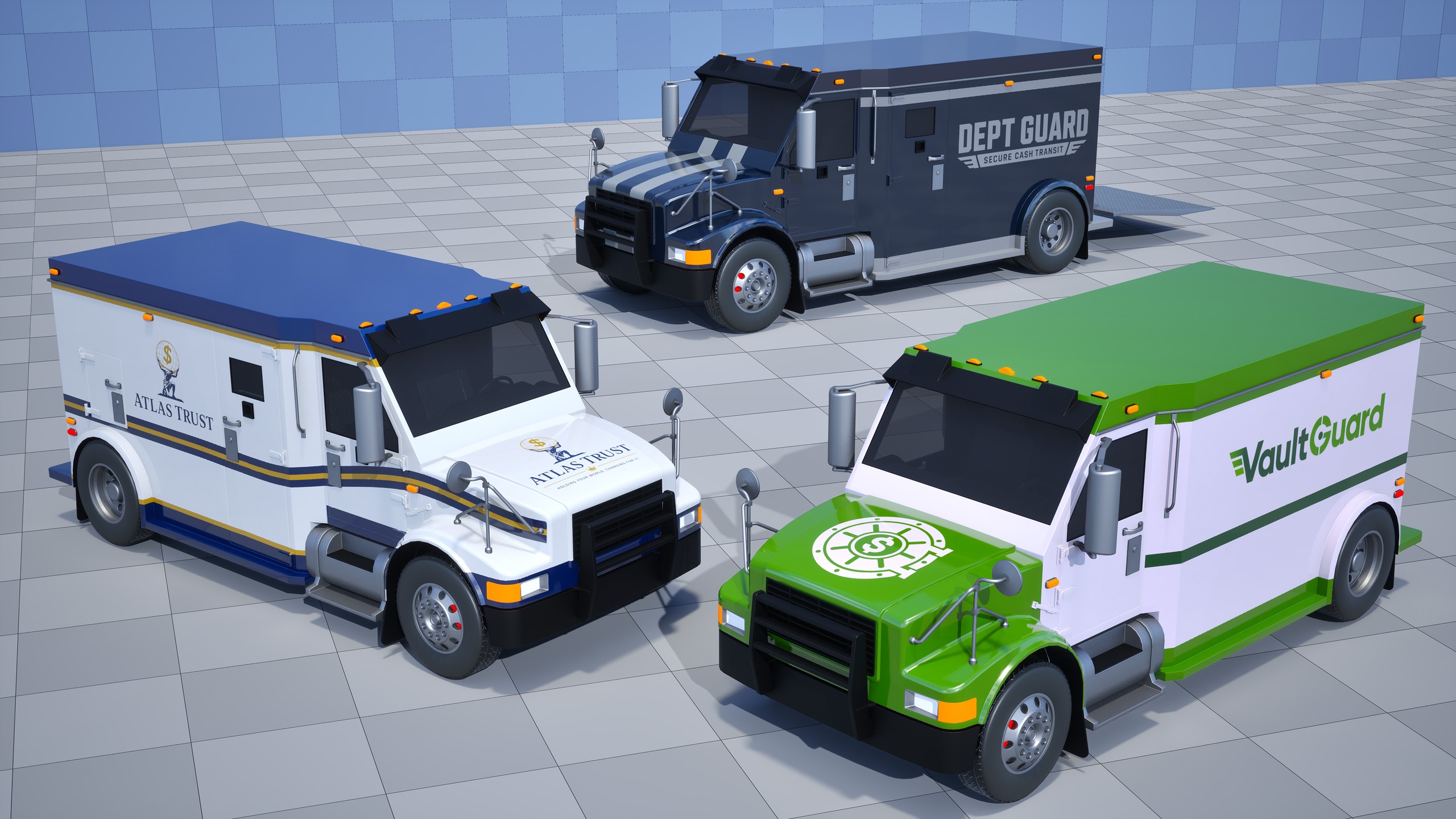 Media 1 for listing Stylized Drivable Vehicles - Money Transporter "Dept Guard"