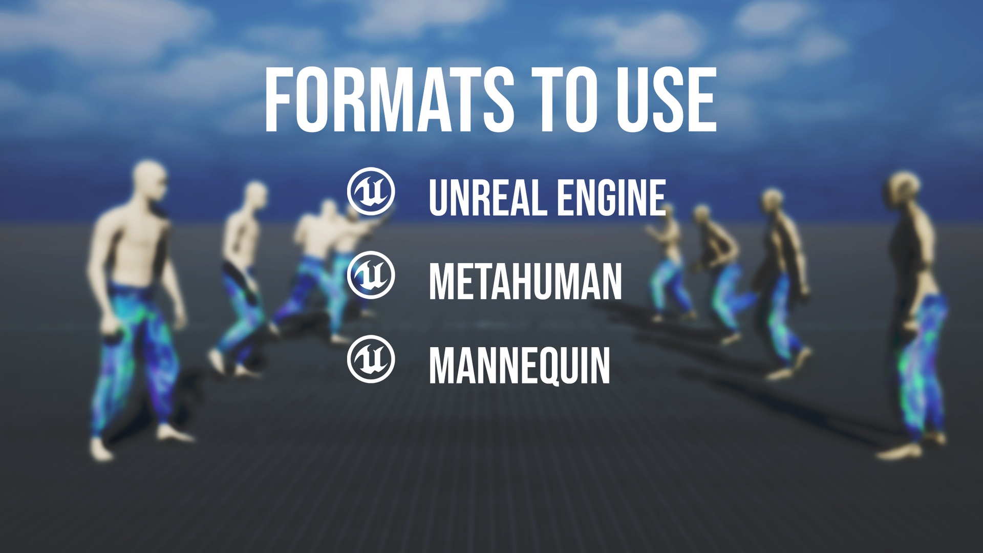 Media 1 for listing Stylized Athletic Pants — MetaHuman Wardrobe & UE5 Mannequin