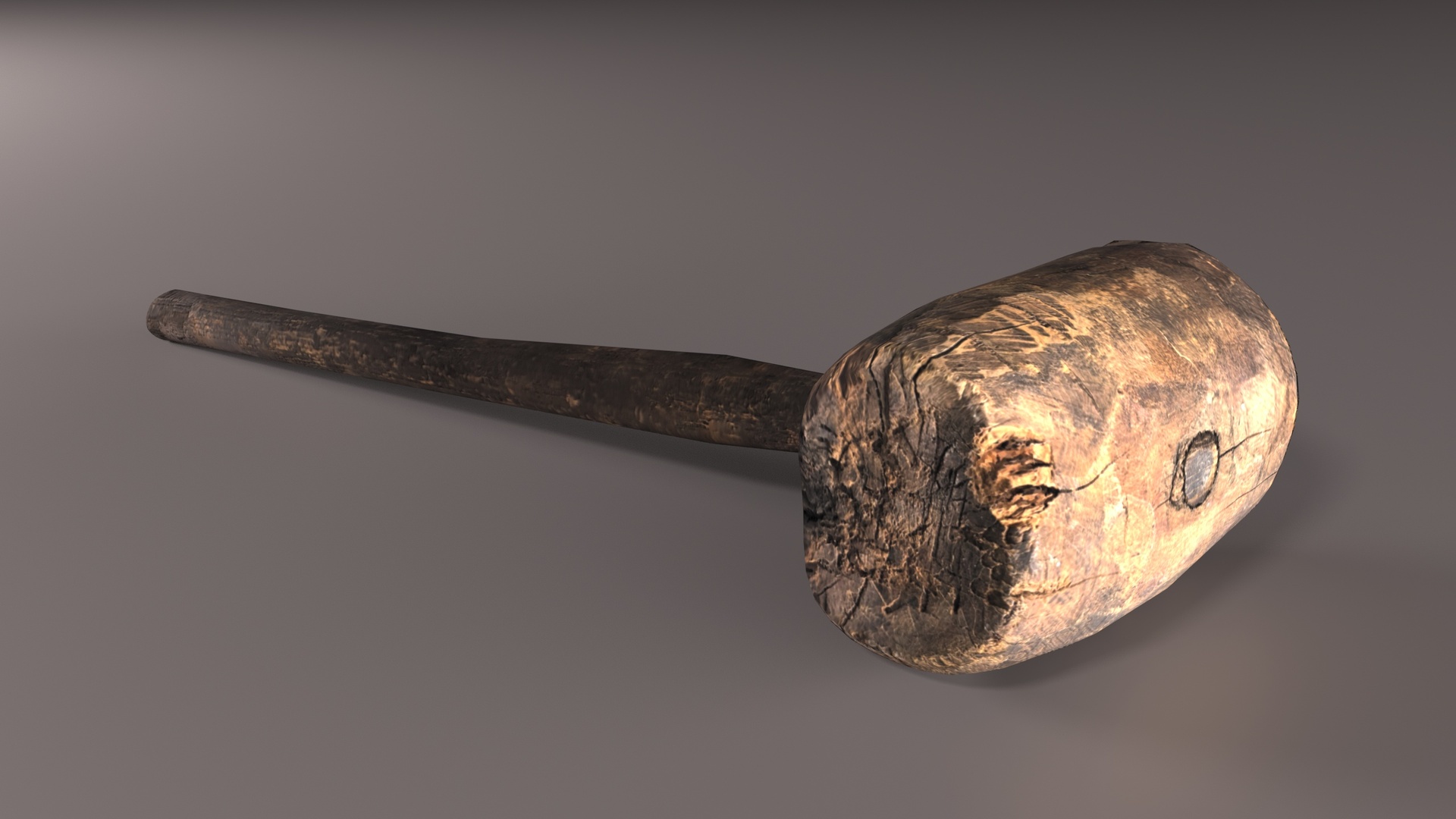 Media 1 for listing Wooden Mallet Lowpoly