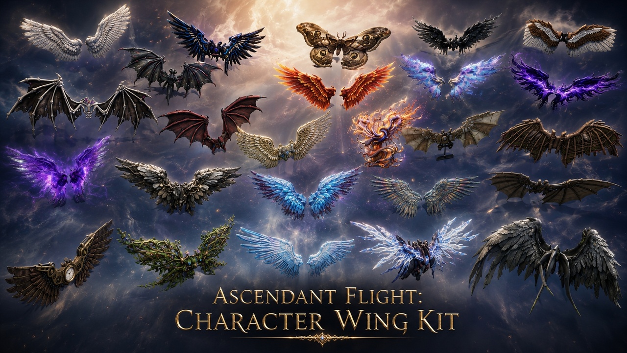 Media 1 for listing Ascendant Flight: Character Wing Kit