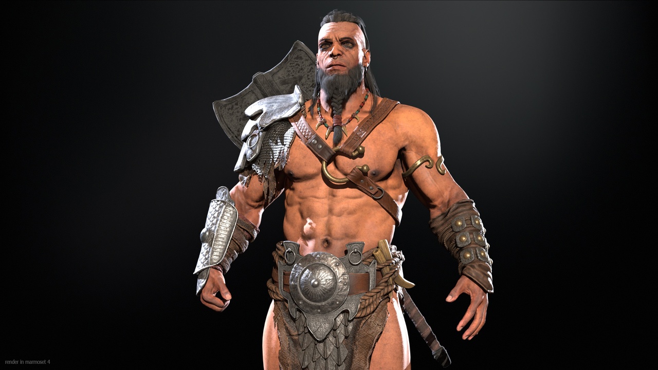 Barbarian Male Starter Pack 제품 등록을 위한 미디어 1개