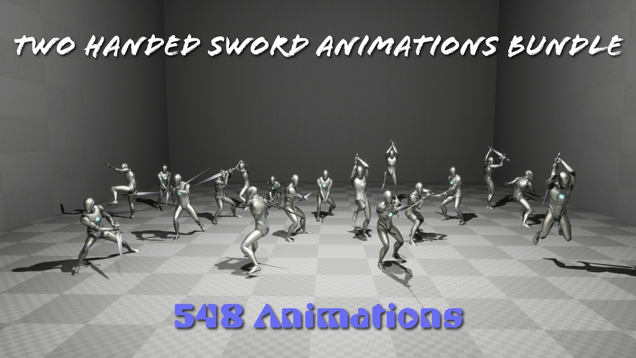 Media 1 for listing Two Handed Sword Animation Bundle