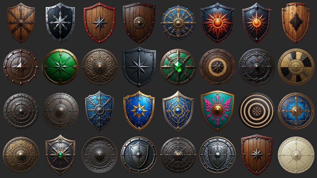 Media 1 for listing 256 Sturdy Shields - Icons