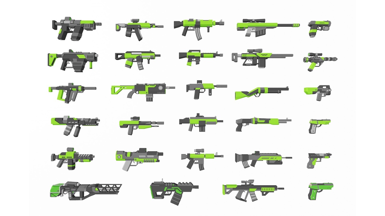 Media 1 for listing Low poly weapons + Test map