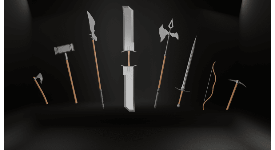 Low Poly Weapons | Fab